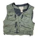 LL Bean Olive Fishing Vest - Small - Army & Outdoors - Vests