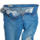 Levi's 501 Women's Distressed Blue Jeans - 23x26, XXSmall