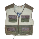 Europe Craft Beige & Brown Utility Vest - XLarge