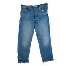 Levi's 501 Women's Ribcage Straight Cut Blue Jeans - 32x27, Medium