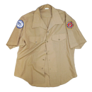 USMC JROTC Khaki Short Sleeve Service Shirt - 17, Large