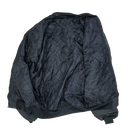 Black Quilted Bomber Jacket - Medium