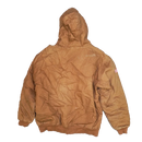 Coner Stone Brown Hooded Quilted Work Jacket - XLarge