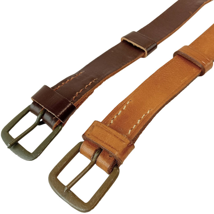 Czech Army Leather Trouser Belt