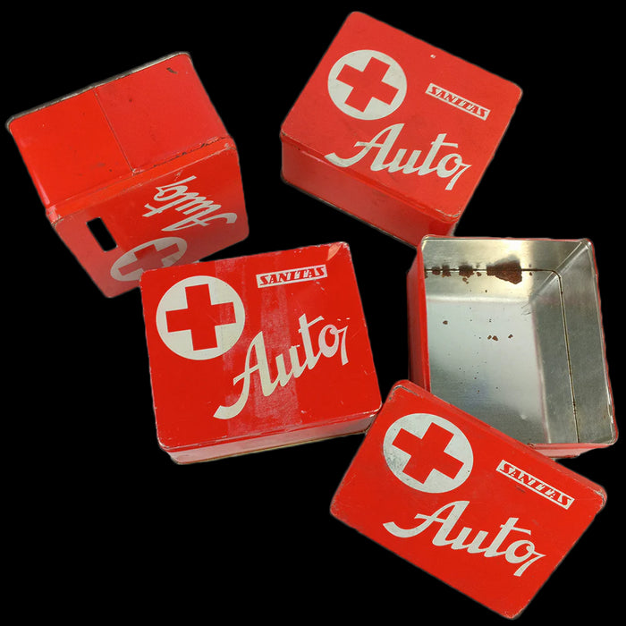 Czech Vintage First Aid Tin - Czech Army Surplus - Boxes