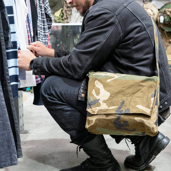 Croatian Army Woodland Shoulder Bag - Croatian Army Surplus - Shoulder Bags