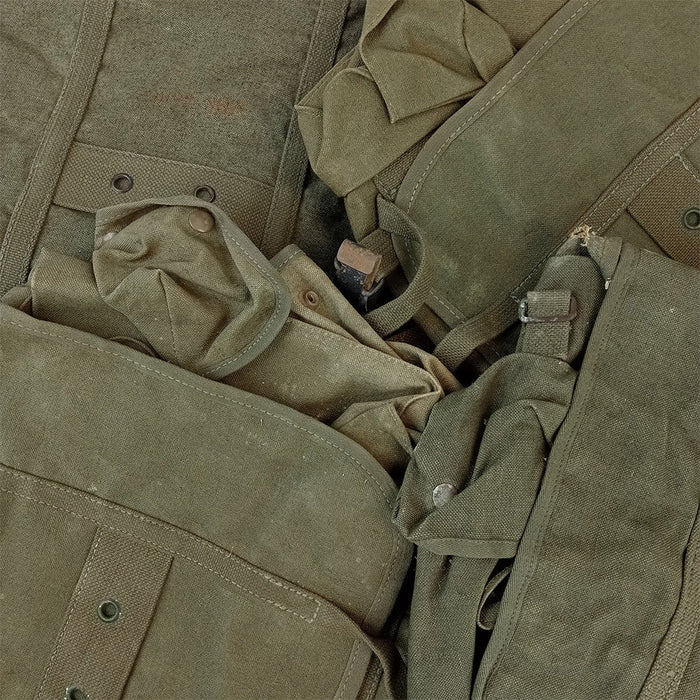 Belgian Olive Canvas Rucksack - Belgian Army Surplus - Day Packs