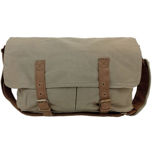 Deluxe Vintage Canvas Messenger Bag - Rothco - Shoulder Bags