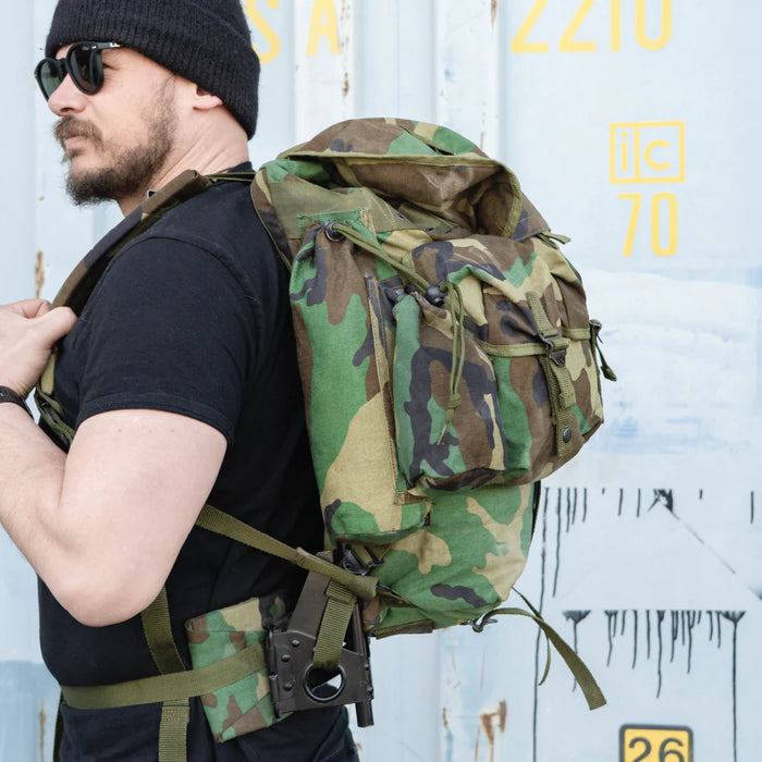 Turkish Army Woodland ALICE Pack w/ Frame - Turkish Army Surplus - Hiking Packs