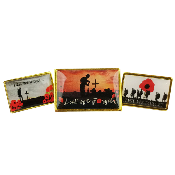 Anzac Lest We Forget Pin - Unbranded - Flags, Badges & Insignia