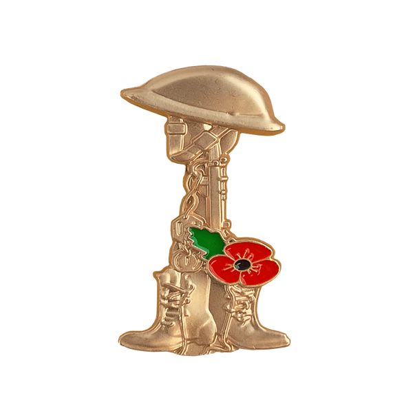 Anzac Battlefield Cross Pin - Unbranded - Flags, Badges & Insignia