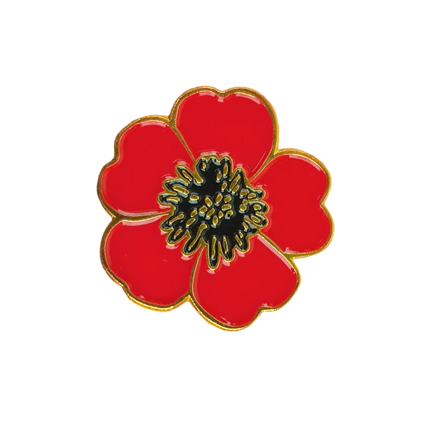 Anzac Poppy Pin - Unbranded - Flags, Badges & Insignia