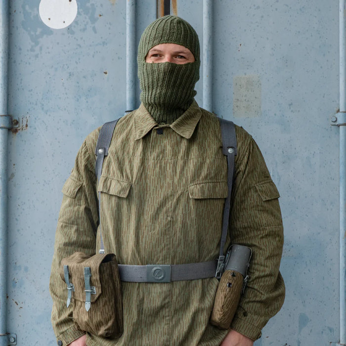 east german gas mask bag rain camo East German Rain Camo Canteen Set