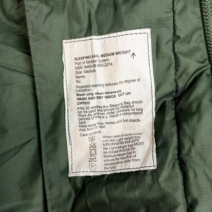 British Medium Weight Sleeping Bag - British Army Surplus - Sleeping Bags