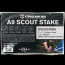 ARM A9 Tent Stake - 6 Pack - Atwood Rope - Sleeping Accessories