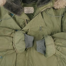US N-3B OD Jacket with Fur Ruff 1972 - M - US Air Force Surplus -