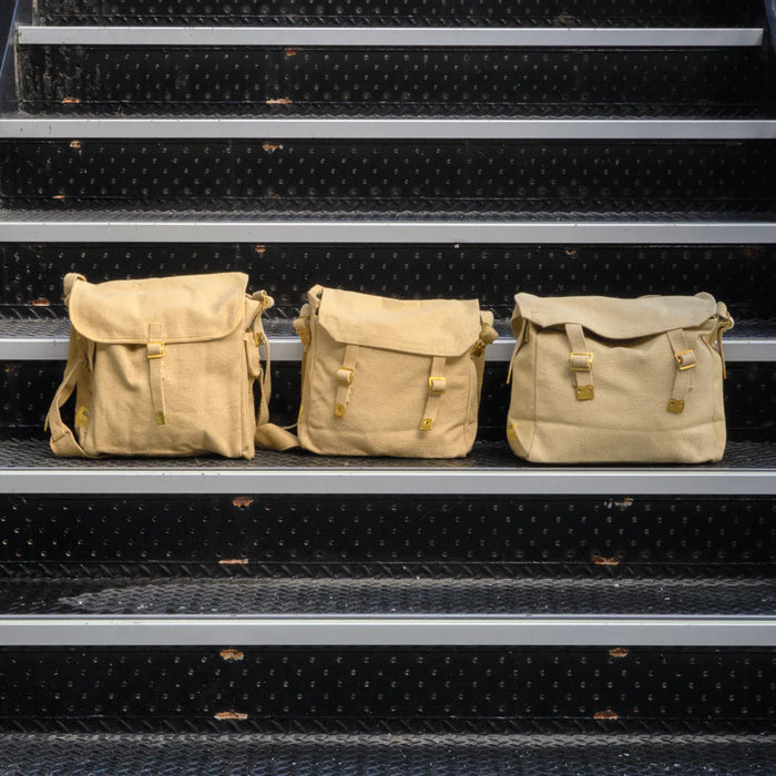 Medium Canvas Haversack - Khaki - Bushtracks - Shoulder Bags