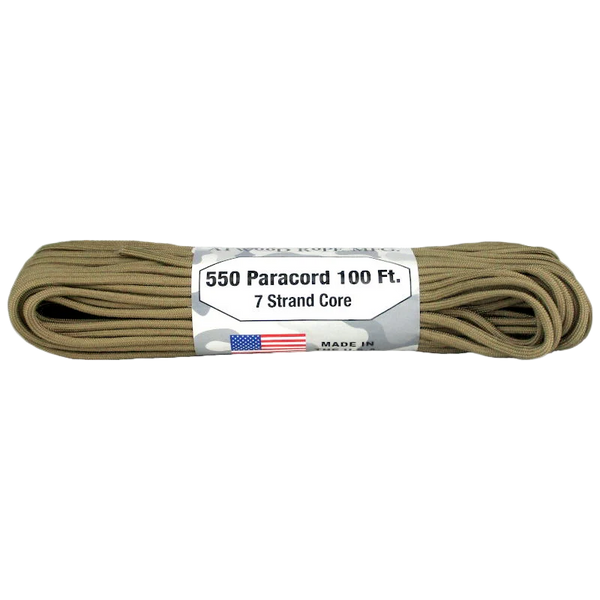 550 Paracord 100ft/30m - Atwood Rope - Rope & Cordage