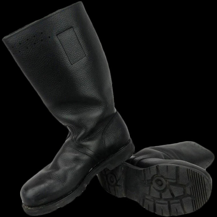 German Navy Leather Lined Jackboots