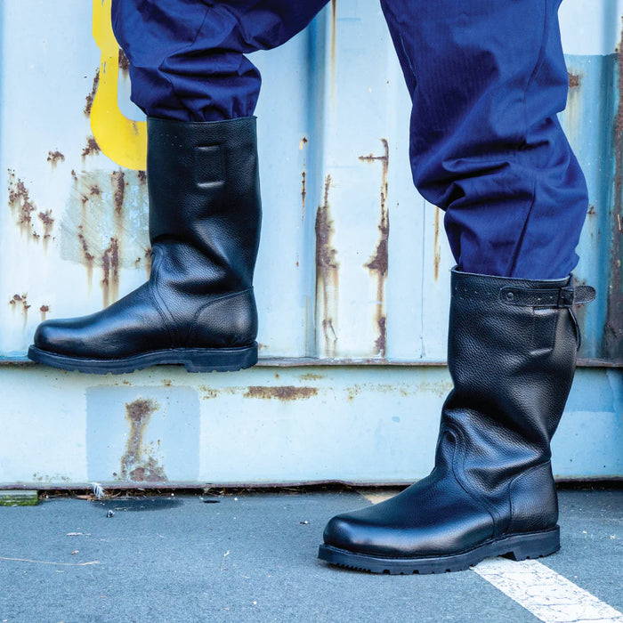German Navy Leather Lined Jackboots - German Army Surplus - Combat Boots