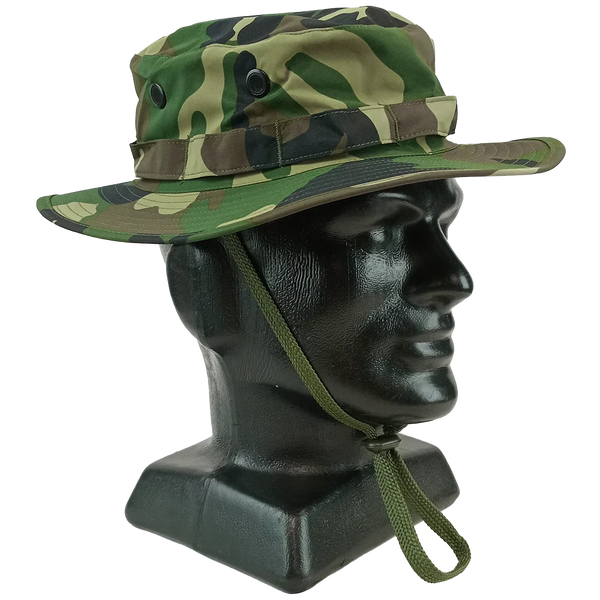 Tactical Boonie Hat Mil-Tec USGI Boonie Hat Woodland Camo, 100