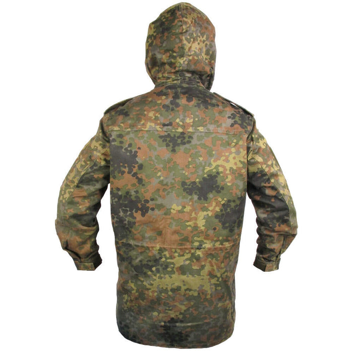 German Flecktarn Parka, No Liner - Grade 2 - German Army Surplus - Parkas