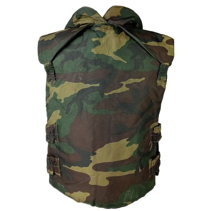 Italian Army Woodland Flak Jacket - Stained
