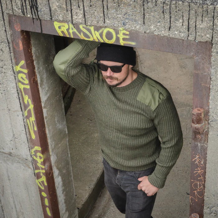 British Army OD Wool Jersey - Grade 2 - British Army Surplus - Fleeces & Jerseys