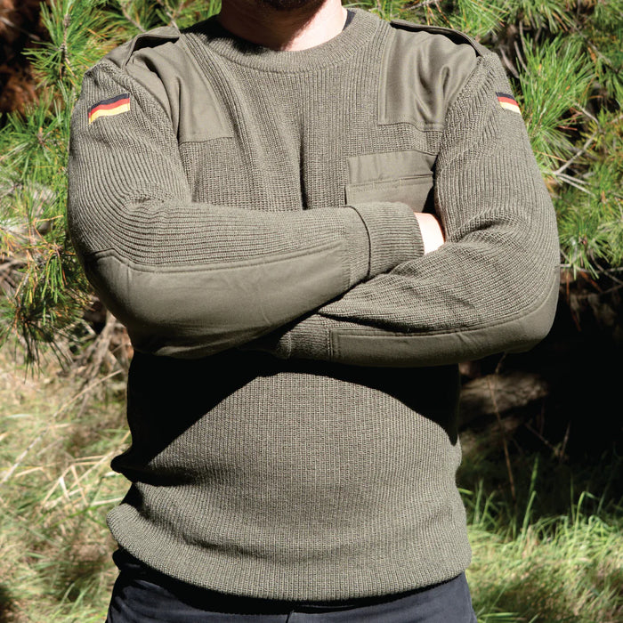 German Army Olive Drab Jersey - Grade 2 - German Army Surplus - Fleeces & Jerseys