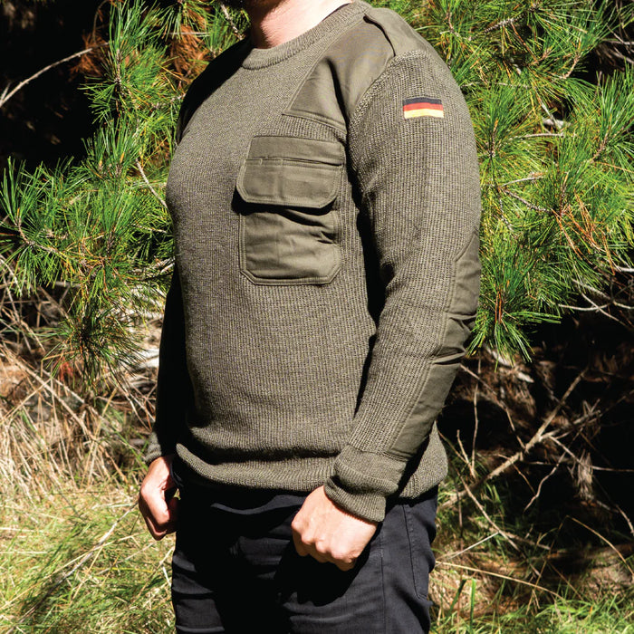 German Army Olive Drab Jersey - Grade 2 - German Army Surplus - Fleeces & Jerseys