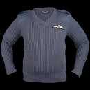 British RAF V-Neck Wool Jersey - British Army Surplus - Fleeces & Jerseys