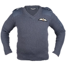 British RAF V-Neck Wool Jersey - British Army Surplus - Fleeces & Jerseys