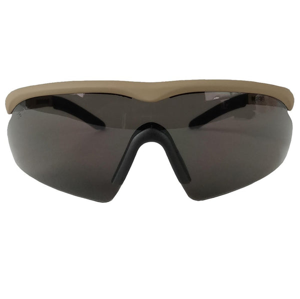 Lunettes De Soleil Swiss Eye Raptor – Monture Coyote + 3 Verres Balistiques – Neuf