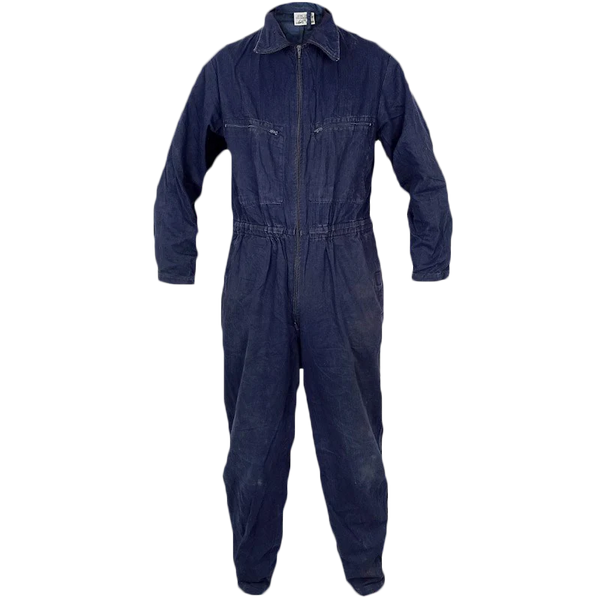 German Navy Blue Work Overalls - Zip - German Army Surplus - Overalls