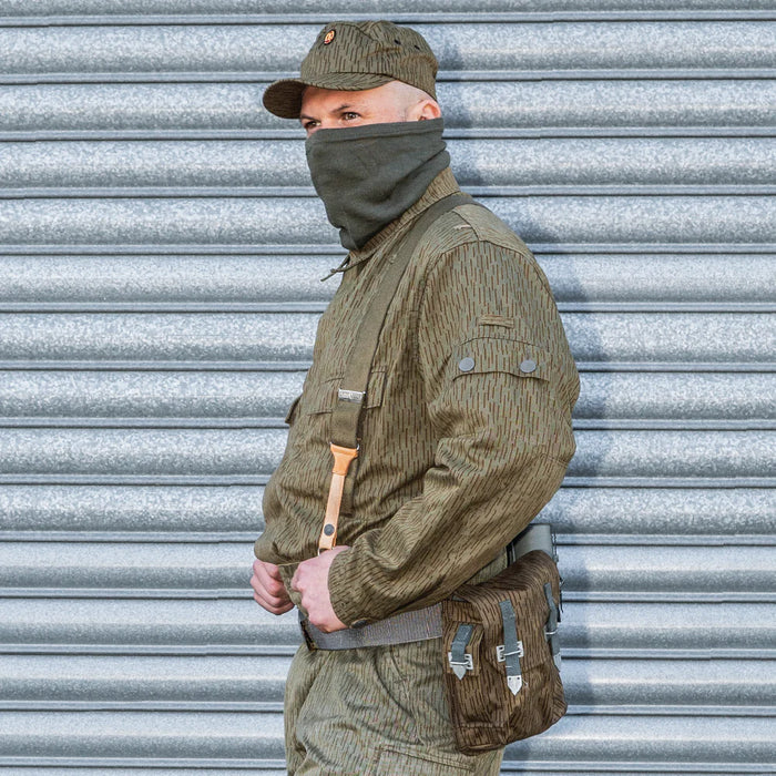 east german rain pattern bag on alice belt East German Rain Camouflage Shirt
