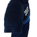 French Police Stretch Polo Shirt - Blue - French Police Surplus - Plain & Print T-Shirts