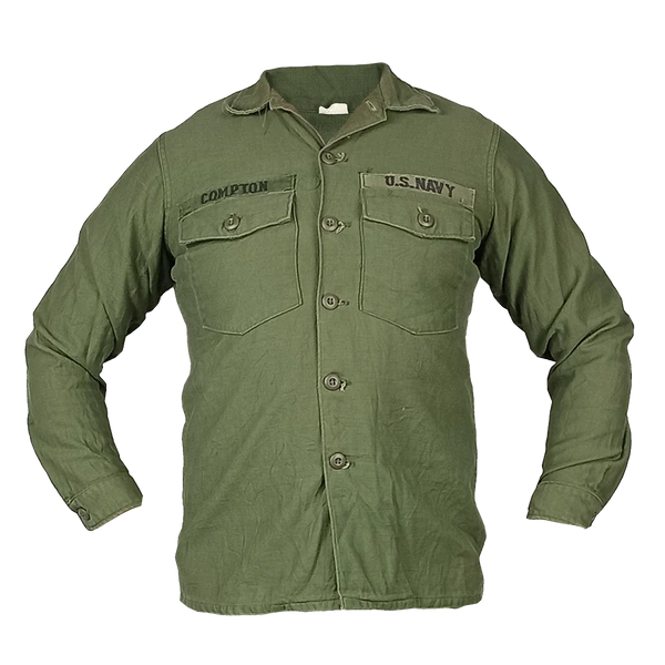 US ARMY OG 107 筒袖 UTILITY SHIRT SRT1169-USGIOG-107UtilityShirt