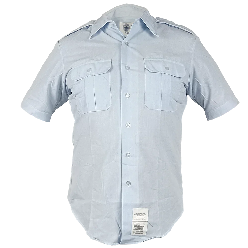US Air Force Blue Short Sleeve Service Dress Shirt, Medium (103cm)