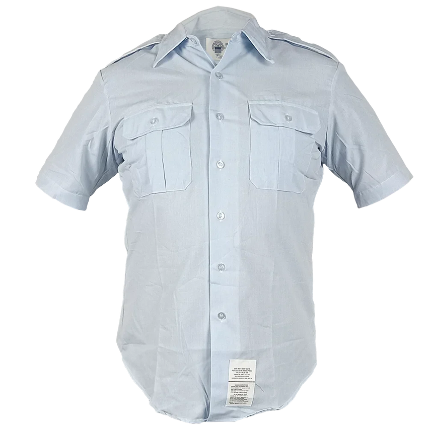 US Air Force Blue Short Sleeve Service Dress Shirt, Medium (103cm)