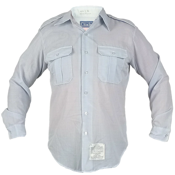 ユーエスエアーフォース U.S. Air FORCE ロングスリーブポリエステルコットンシャツ LONG SLEEVE POLYESTER/COTTON BLUE 1550 メンズ
