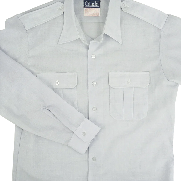air force service dress shirt U.S. Air Force Man's Short Sleeve Blue 1581 Poly/Cotton Class A Dress   GRANDPOPSARMYNAVY