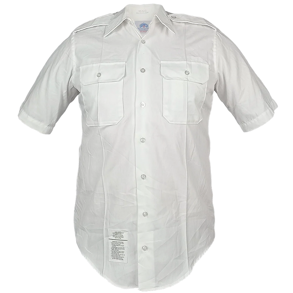 USGI White Short Sleeve Service Dress Shirt