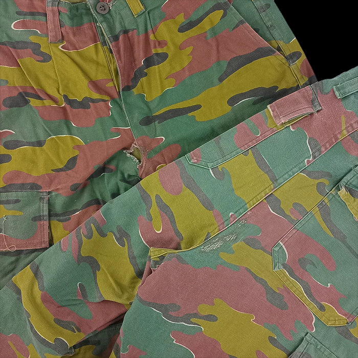 Belgian Jigsaw Camo M90 Field Trousers - Value Grade - Belgian Army Surplus - Combat Trousers