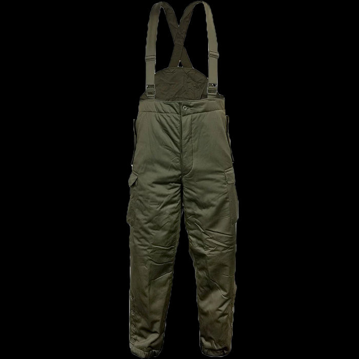 Austrian Lined Trousers with Braces - Austrian Army Surplus - Winter Trousers