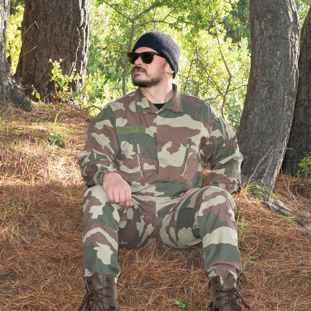 Original Turkish army field shirts durable ripstop camo short sleeve tactical main image 0
