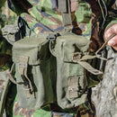 British OD Twin Mag Pouch - British Army Surplus - Magazine Pouches