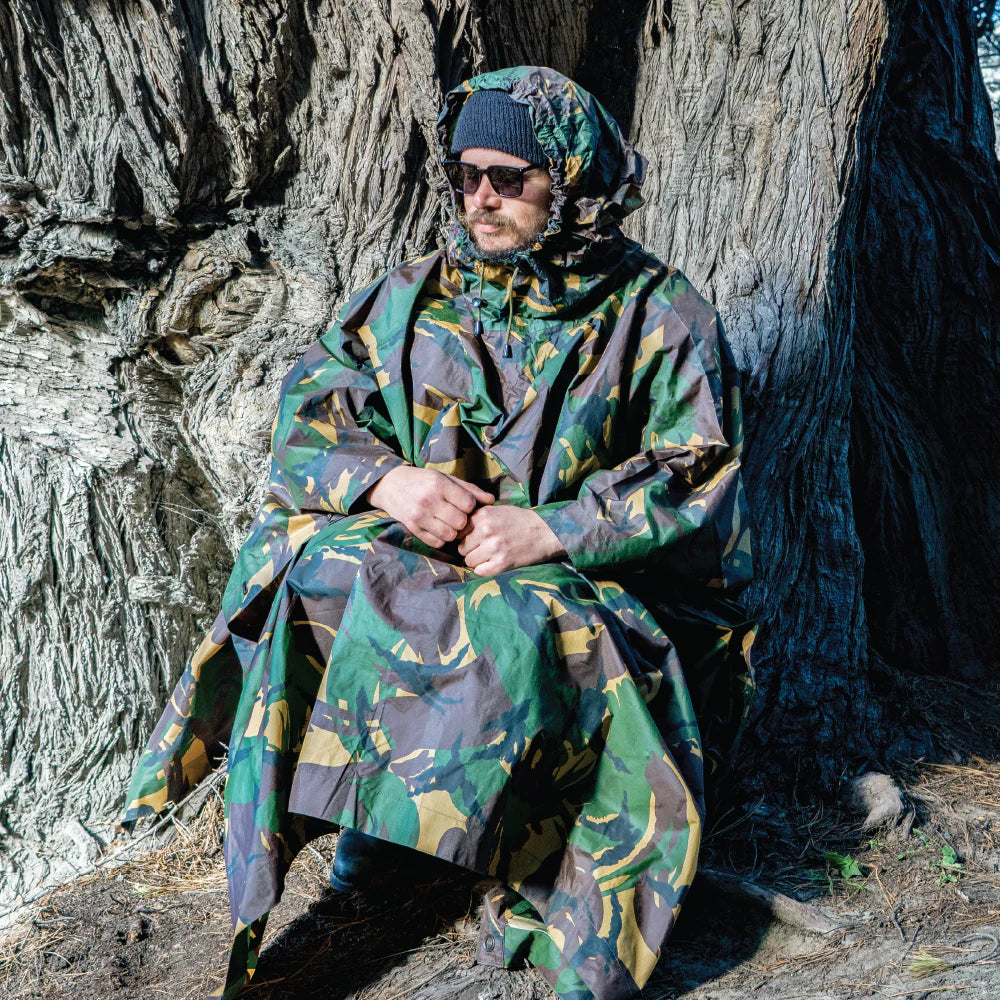 Genuine Dutch poncho tent shelter DPM camouflage waterproof ripstop material NEW main image 1