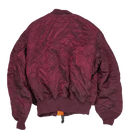 Alpha Industries Maroon MA-1 Flight Jacket - XLarge - Army & Outdoors - Flight Jackets