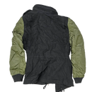 Alpha Industries Women's Fusion Black and Olive Field Jacket - Small - Army & Outdoors - Field Jackets