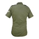 British Olive Cotton Short Sleeve Shirt